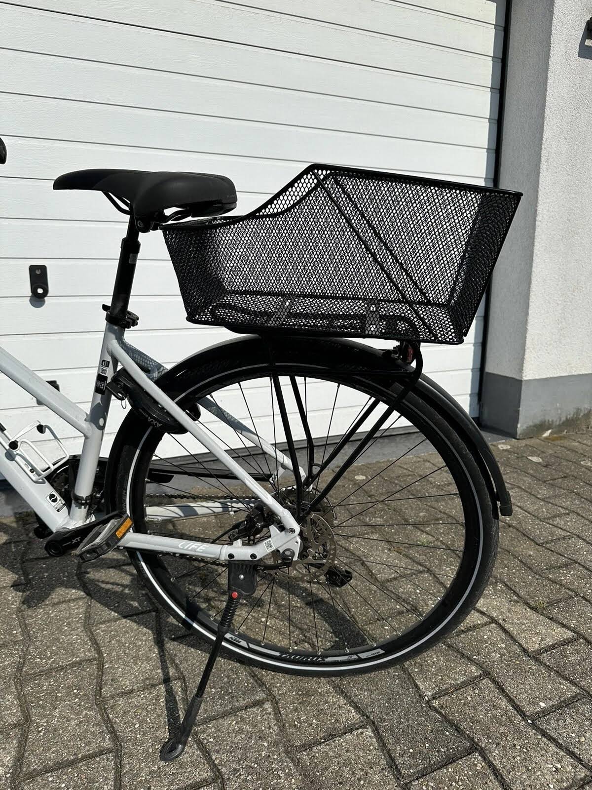 Gepäckträgerkorb Fahrrad – Engmaschiger Drahtkorb, Festmontage